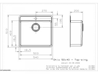 Ohio 50x40 Tapwing Line Drawing