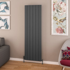 Withington 1800 x 565mm Aluminium Radiator - Matt Anthracite