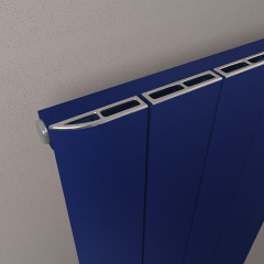 Withington 600 x 1230mm Aluminium Radiator - Matt Cobalt Blue