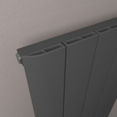 Withington 600 x 1230mm Aluminium Radiator - Matt Anthracite