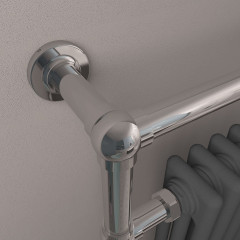 Avon Towel Rail 960 x 500mm - Chrome / Matt Anthracite