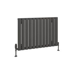 Sandhurst 600 x 835mm Aluminium Radiator - Matt Anthracite