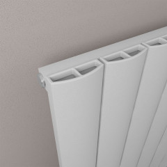 Tordino 1800 x 565mm Aluminium Radiator - Matt Grey