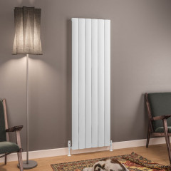Tordino 1800 x 565mm Aluminium Radiator - Matt White