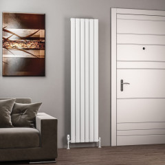 Sandhurst 1800 x 415mm Aluminium Radiator - Matt White