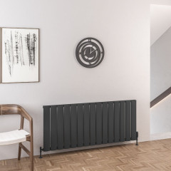 Malmesbury 600 x 1420mm Aluminium Radiator - Matt Anthracite