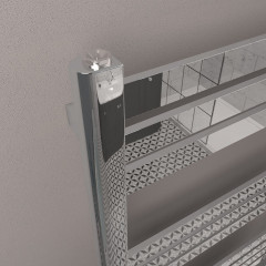 Defford 1800 x 600mm Towel Rail - Chrome