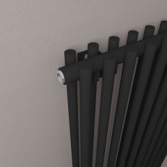 Murano 1800 x 410mm Radiator - Matt Black