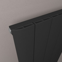 Withington 600 x 850mm Aluminium Radiator - Matt Black