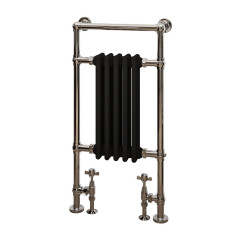 Avon Towel Rail 960 x 500mm - Chrome / Matt Black