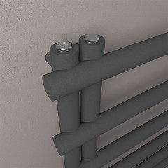 Marlow E-Style 1750 x 500mm Towel Rail - Matt Anthracite