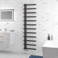 Marlow E-Style 1750 x 500mm Towel Rail - Matt Anthracite