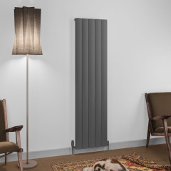 Tordino 1800 x 470mm Aluminium Radiator - Matt Anthracite