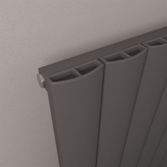 Tordino 600 x 1040mm Aluminium Radiator - Matt Anthracite