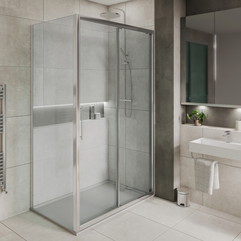 Slider With Side Panel SilverAS120 And ASP080LF06