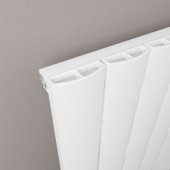 Tordino 600 x 1230mm Aluminium Radiator - Matt White