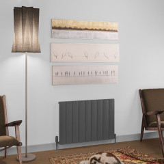 Tordino 600 x 850mm Aluminium Radiator - Matt Anthracite
