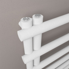 Marlow E-Style 1750 x 600mm Towel Rail - Matt White