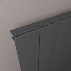 Charlton 600 x 1420mm Aluminium Radiator - Matt Anthracite