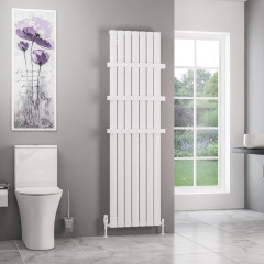 Sandhurst 1800 x 485mm Aluminium Radiator - Matt White