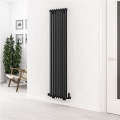 Murano 1800 x 410mm Radiator - Matt Black