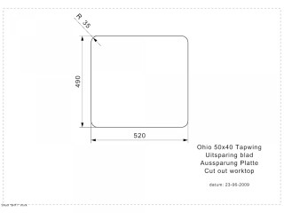 Ohio 50x40 Tapwing Inset Cut Out