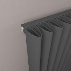 Witney 600 x 470mm Aluminium Radiator - Matt Anthracite