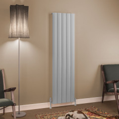 Tordino 1800 x 470mm Aluminium Radiator - Matt Grey