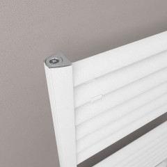 Velor 1800 x 500mm Towel Aluminium Rail - Matt White
